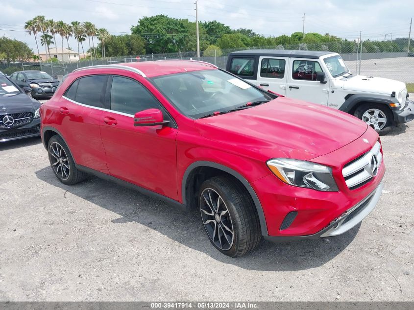 2015 MERCEDES-BENZ GLA 250 4MATIC