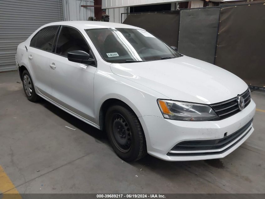 2015 VOLKSWAGEN JETTA 2.0L S