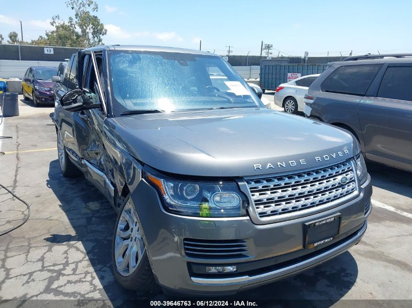 2016 LAND ROVER RANGE ROVER 5.0L V8 SUPERCHARGED