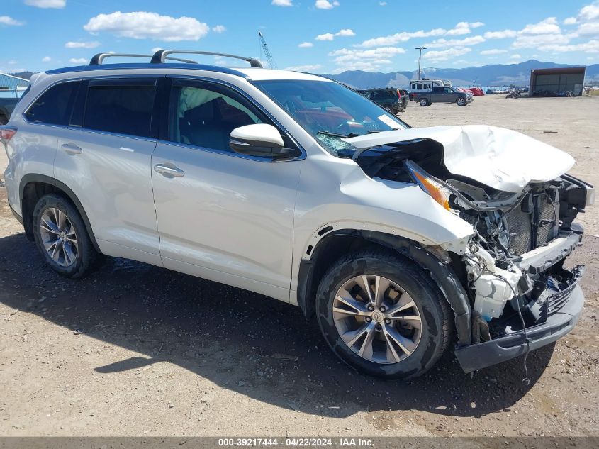 2015 TOYOTA HIGHLANDER XLE V6