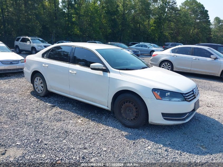 2013 VOLKSWAGEN PASSAT 2.5L S