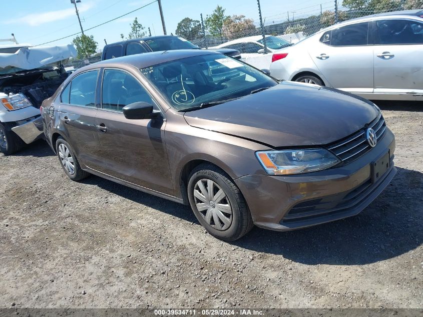 2015 VOLKSWAGEN JETTA 2.0L S