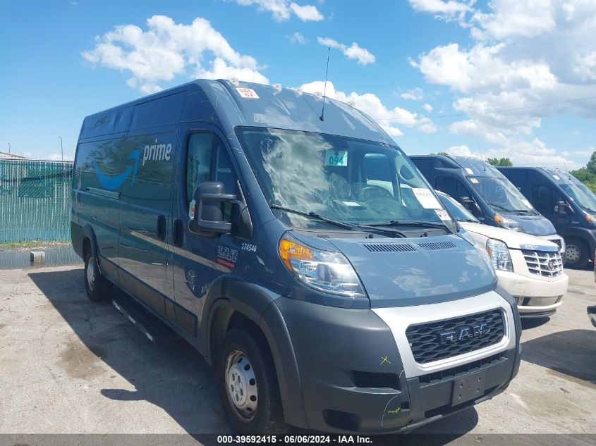 2019 RAM PROMASTER 3500 CARGO VAN HIGH ROOF 159 WB EXT