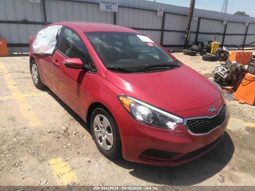 2016 KIA FORTE LX