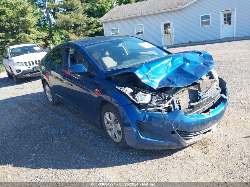 2016 HYUNDAI ELANTRA SE