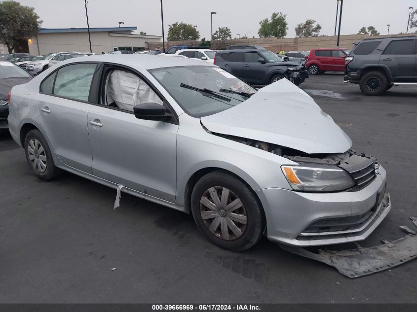 2015 VOLKSWAGEN JETTA 2.0L S