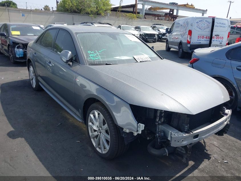 2018 AUDI A4 2.0T TECH PREMIUM