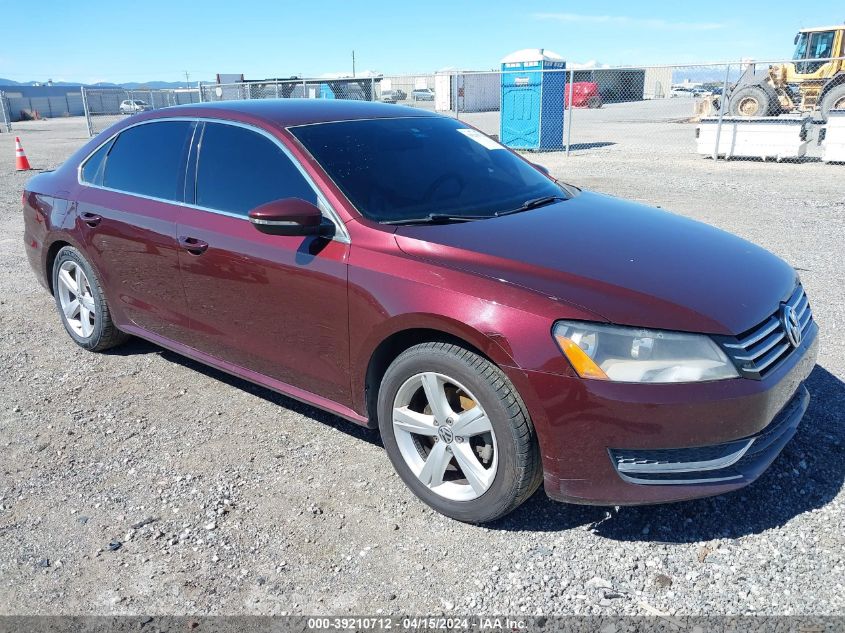 2012 VOLKSWAGEN PASSAT 2.5L SE