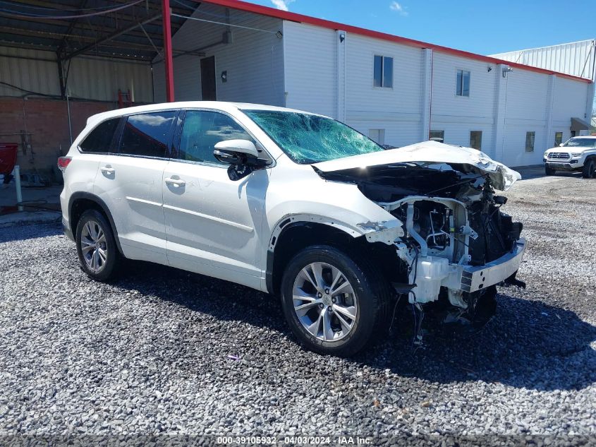 2014 TOYOTA HIGHLANDER LE PLUS V6