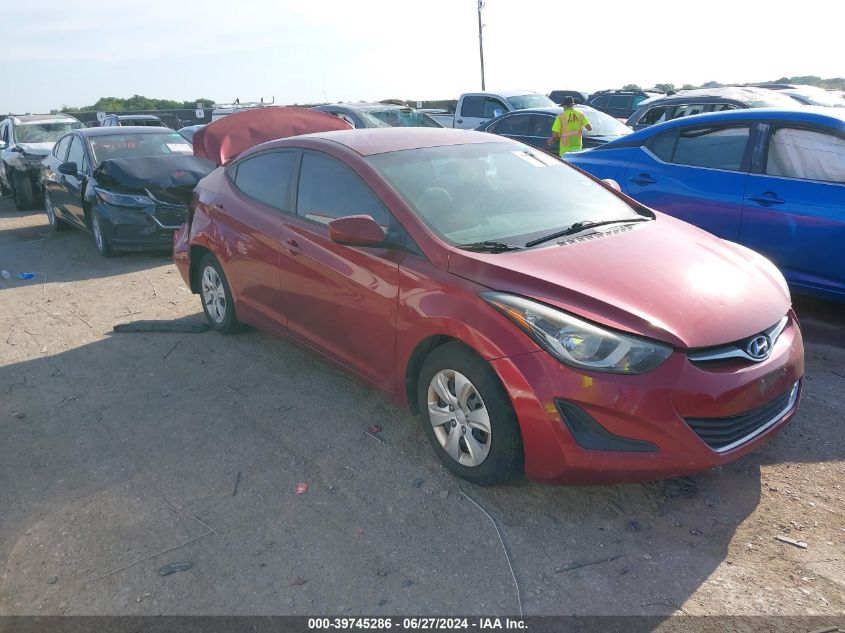 2016 HYUNDAI ELANTRA SE/SPORT/LIMITED