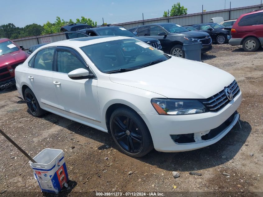 2012 VOLKSWAGEN PASSAT 2.0L TDI SE