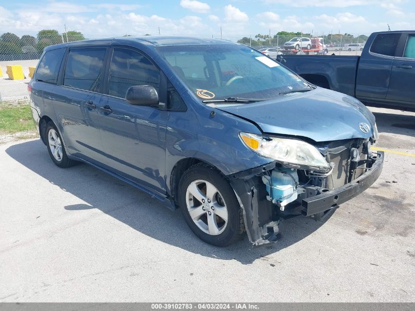 2014 TOYOTA SIENNA L V6 7 PASSENGER