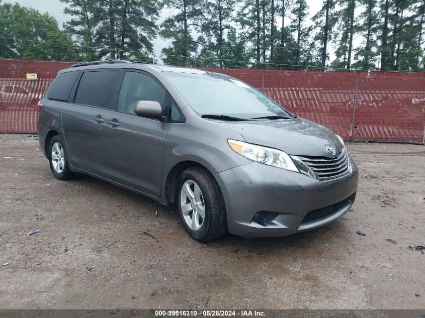 2015 TOYOTA SIENNA LE 8 PASSENGER