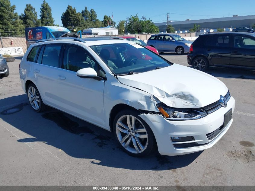 2015 VOLKSWAGEN GOLF SPORTWAGEN TSI SEL 4-DOOR