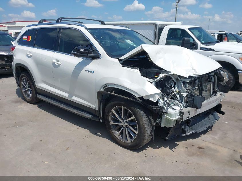 2019 TOYOTA HIGHLANDER HYBRID XLE