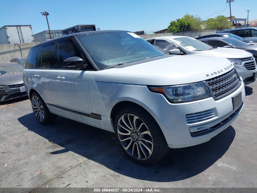 2015 LAND ROVER RANGE ROVER 3.0L V6 SUPERCHARGED