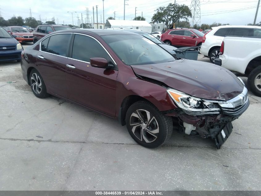 2016 HONDA ACCORD LX