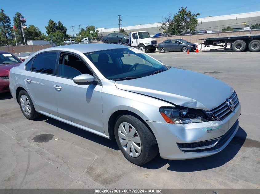 2012 VOLKSWAGEN PASSAT 2.5L S