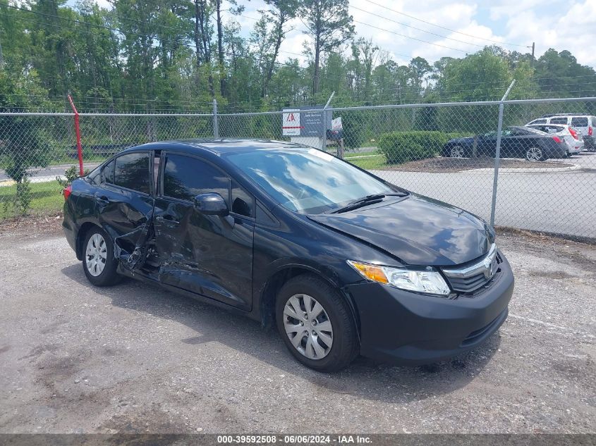 2012 HONDA CIVIC LX