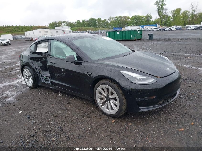 2021 TESLA MODEL 3 STANDARD RANGE PLUS REAR-WHEEL DRIVE