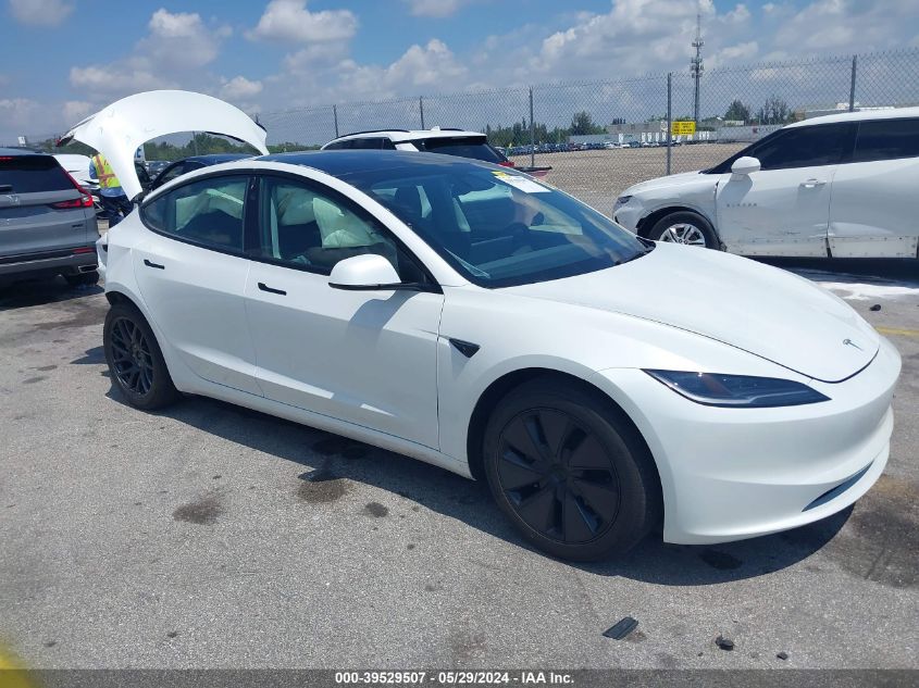 2024 TESLA MODEL 3 REAR-WHEEL DRIVE