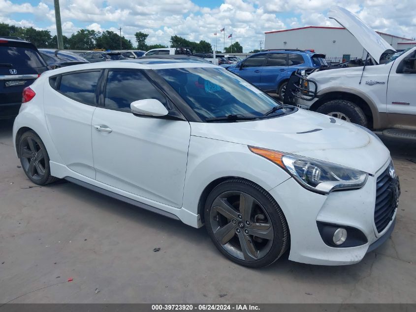 2014 HYUNDAI VELOSTER TURBO W/BLUE