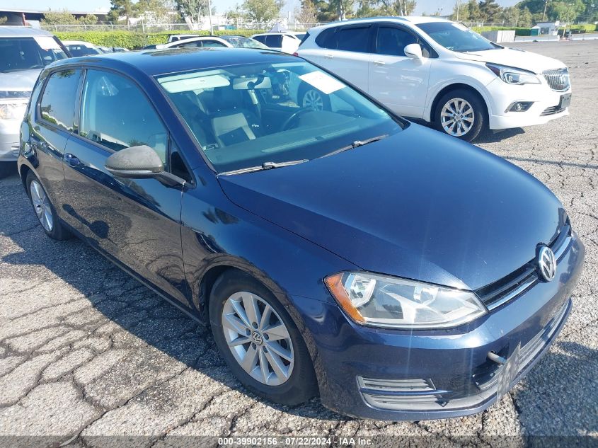 2015 VOLKSWAGEN GOLF TSI S 2-DOOR