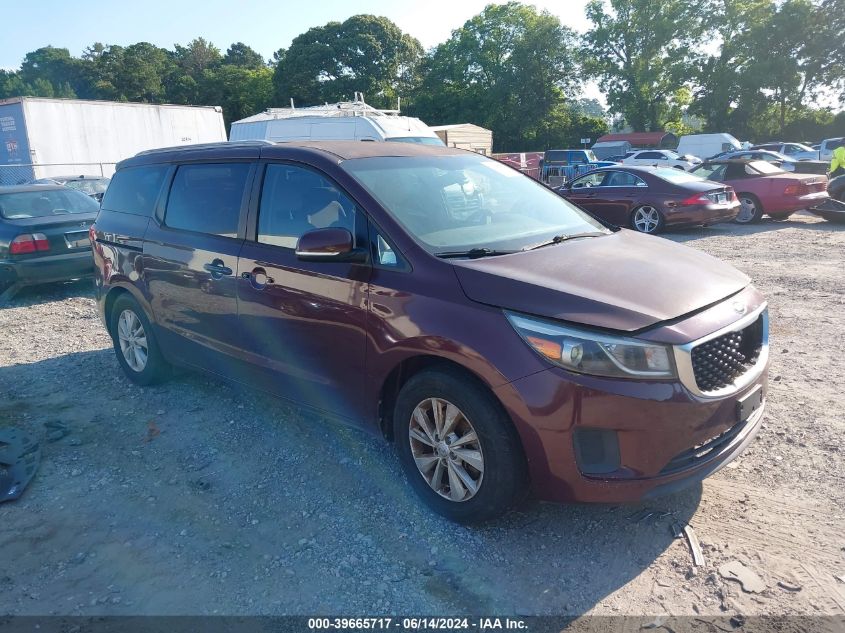 2015 KIA SEDONA LX