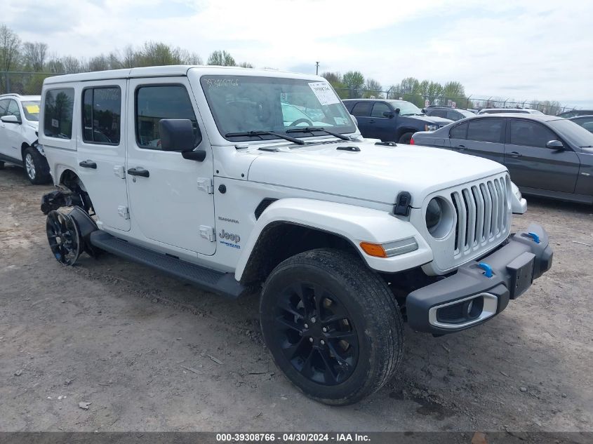 2022 JEEP WRANGLER 4XE UNLIMITED SAHARA 4X4