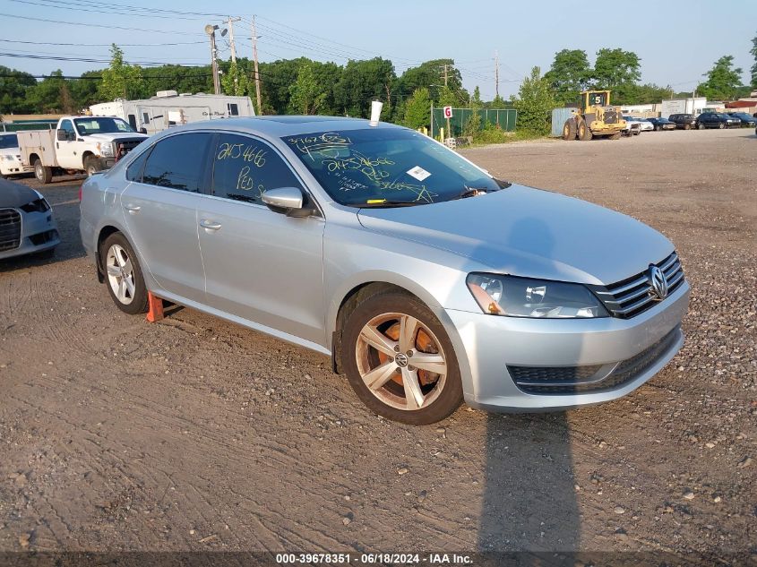 2012 VOLKSWAGEN PASSAT 2.5L SE