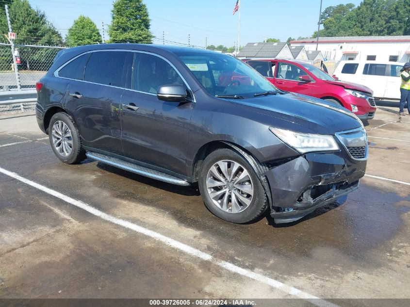 2014 ACURA MDX TECHNOLOGY PKG W/ENTERTAINMENT PKG