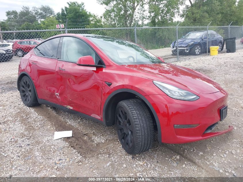 2021 TESLA MODEL Y LONG RANGE DUAL MOTOR ALL-WHEEL DRIVE