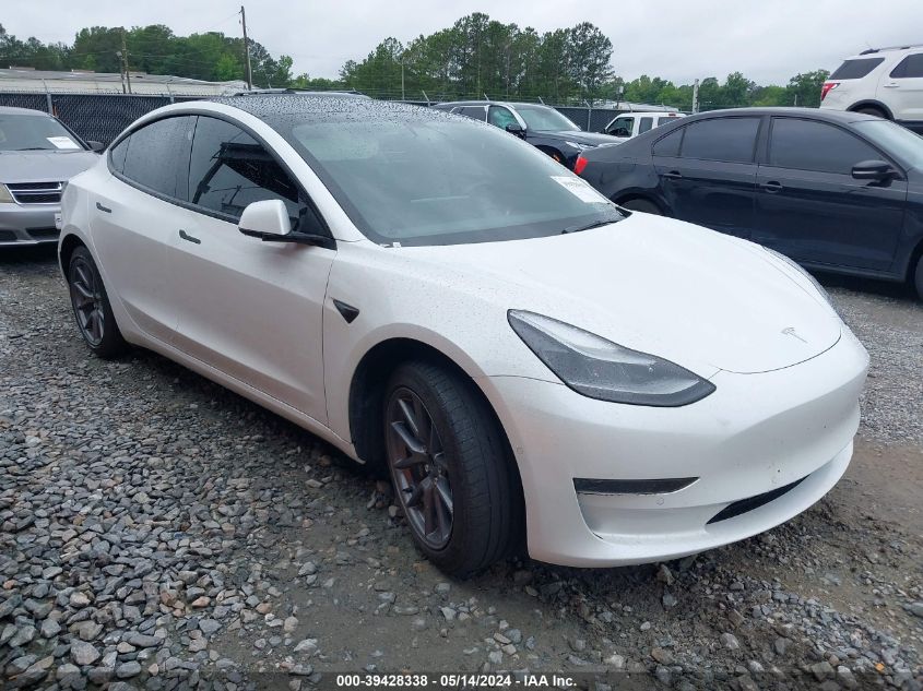 2021 TESLA MODEL 3 STANDARD RANGE PLUS REAR-WHEEL DRIVE