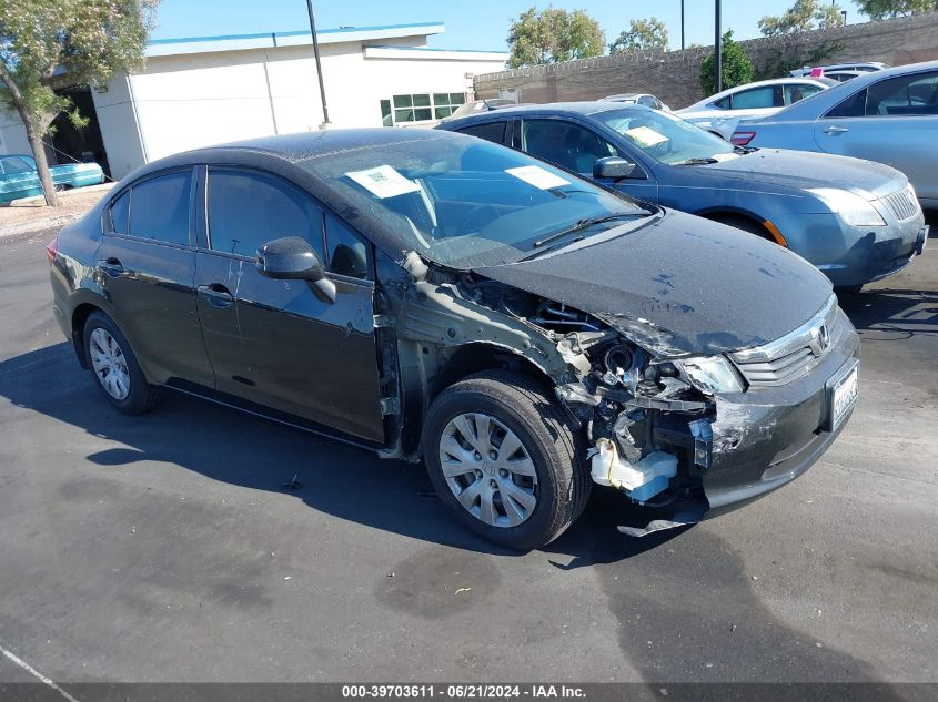 2012 HONDA CIVIC LX