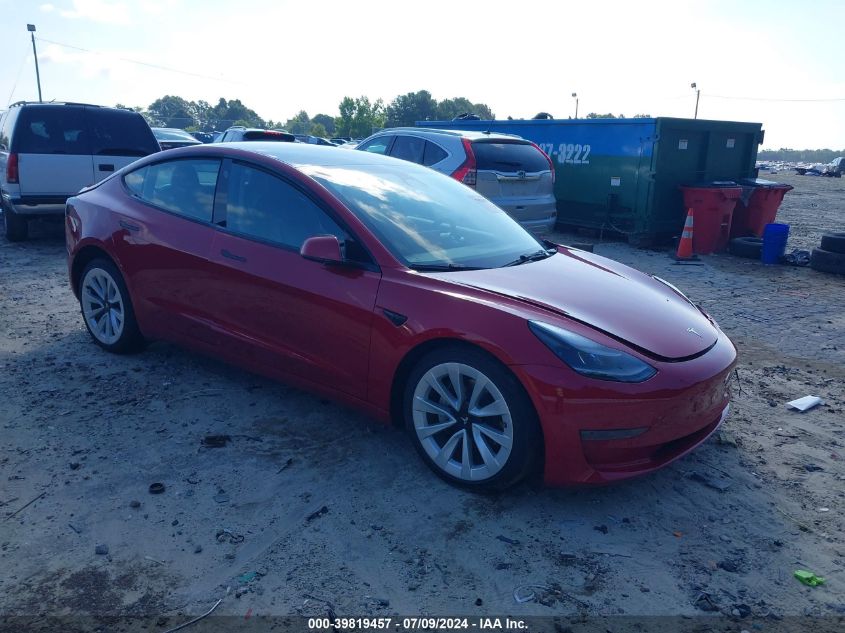 2022 TESLA MODEL 3