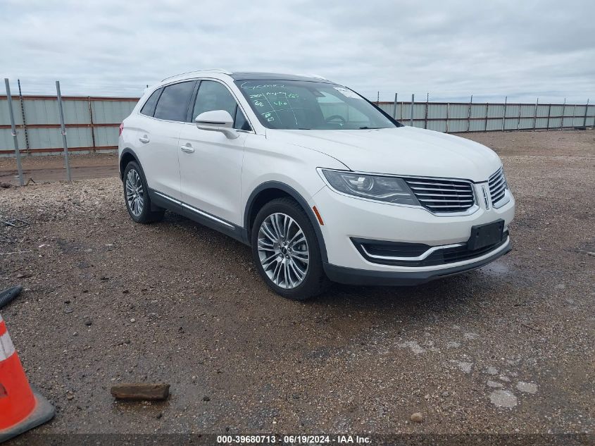 2017 LINCOLN MKX RESERVE