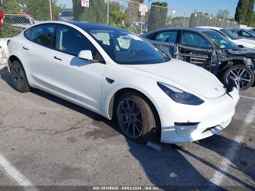 2022 TESLA MODEL 3 REAR-WHEEL DRIVE