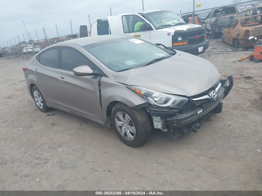 2016 HYUNDAI ELANTRA SE