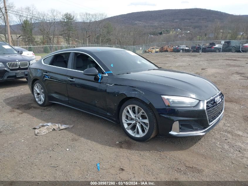 2020 AUDI A5 SPORTBACK PREMIUM 45 TFSI QUATTRO S TRONIC