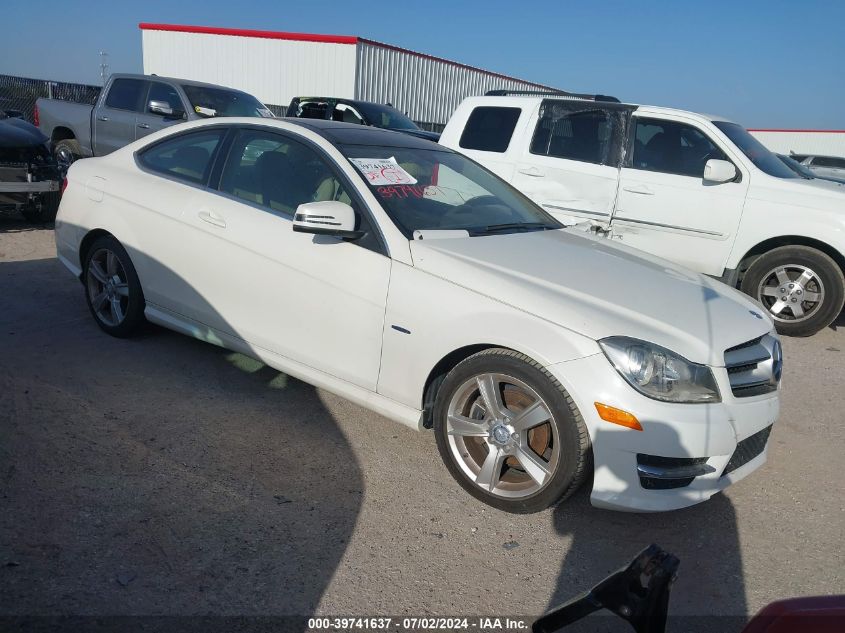 2012 MERCEDES-BENZ C 250 250