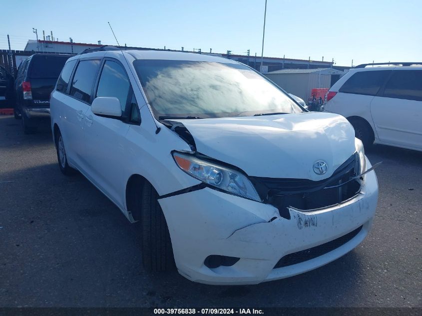 2012 TOYOTA SIENNA LE V6 8 PASSENGER