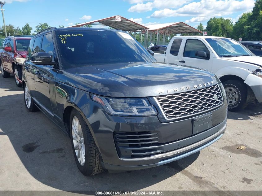 2019 LAND ROVER RANGE ROVER 3.0L V6 SUPERCHARGED HSE