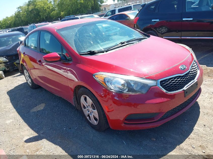 2016 KIA FORTE LX