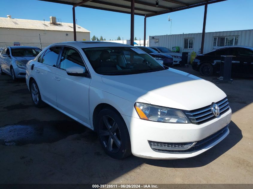 2013 VOLKSWAGEN PASSAT 2.5L SE