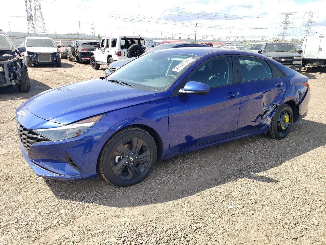 2022 HYUNDAI ELANTRA BLUE