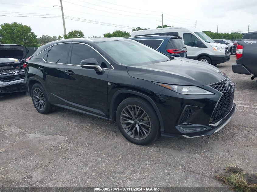 2021 LEXUS RX 350 F SPORT HANDLING