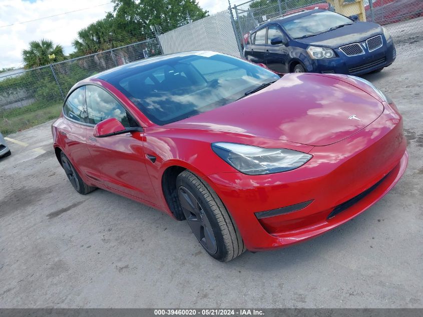 2023 TESLA MODEL 3 REAR-WHEEL DRIVE