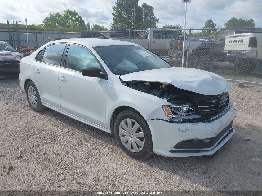 2015 VOLKSWAGEN JETTA 2.0L S