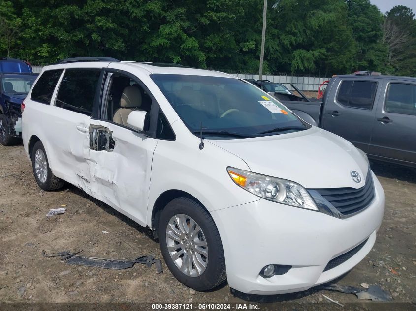 2014 TOYOTA SIENNA XLE V6 8 PASSENGER