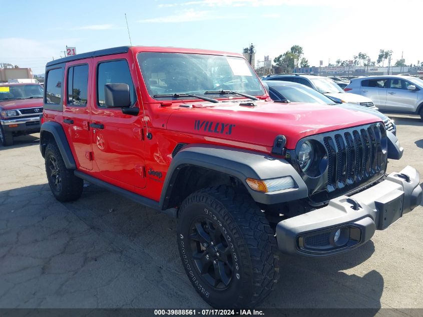 2021 JEEP WRANGLER UNLIMITED WILLYS 4X4